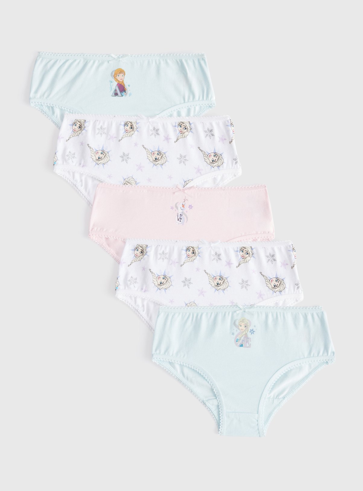 Disney Frozen Briefs 5 Pack  5-6 years - Image 1 thumbnail